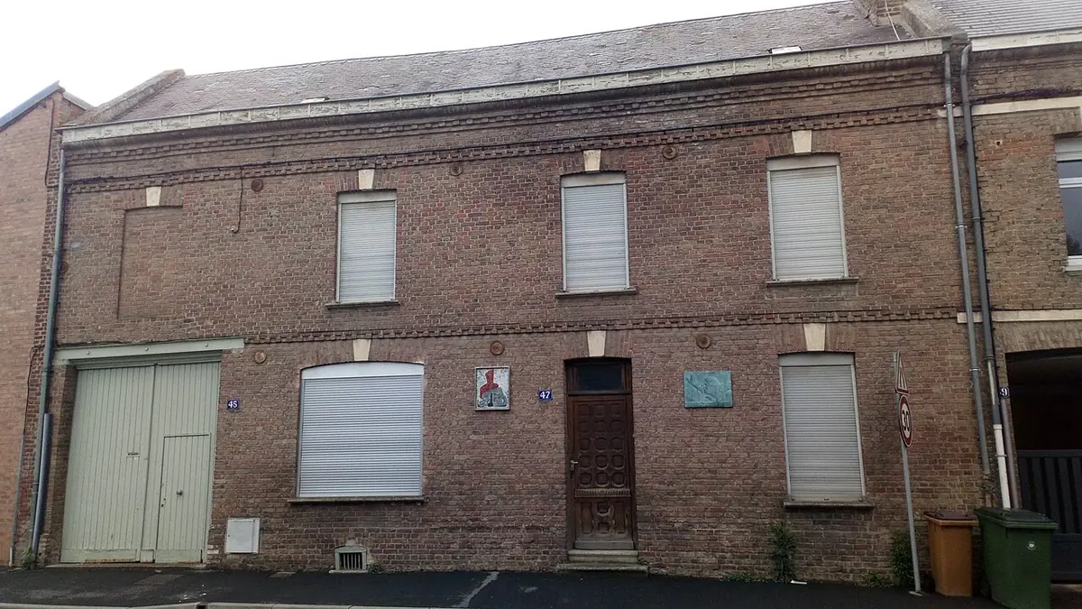 Une maison en brique du quartier de Montières, à Amiens