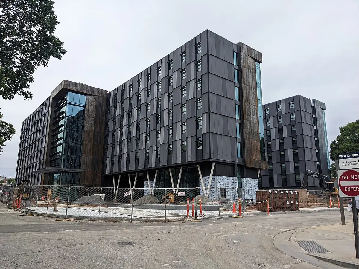 Un bâtiment en construction sur le campus de Georgia Tech à Atlanta