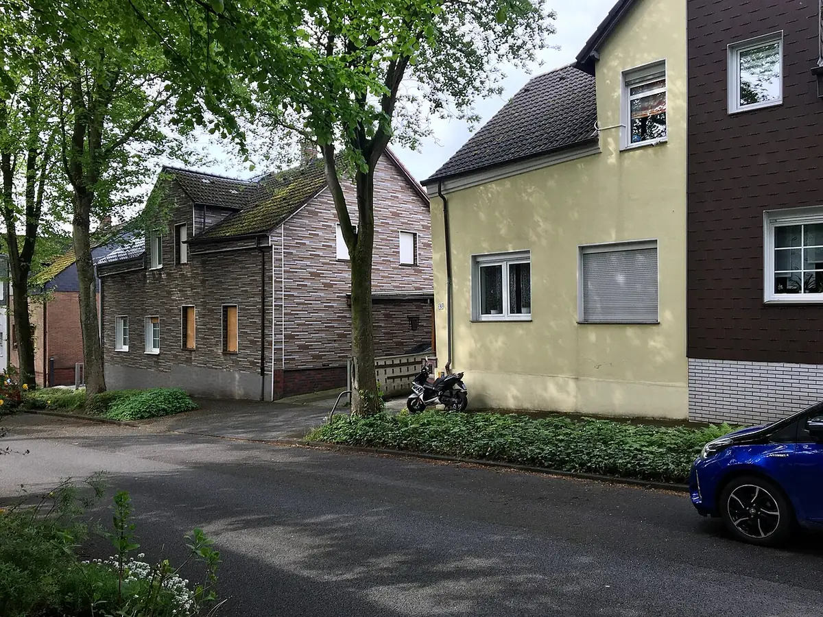 La rue Am Kreuz à Essen, quartier résidentiel calme