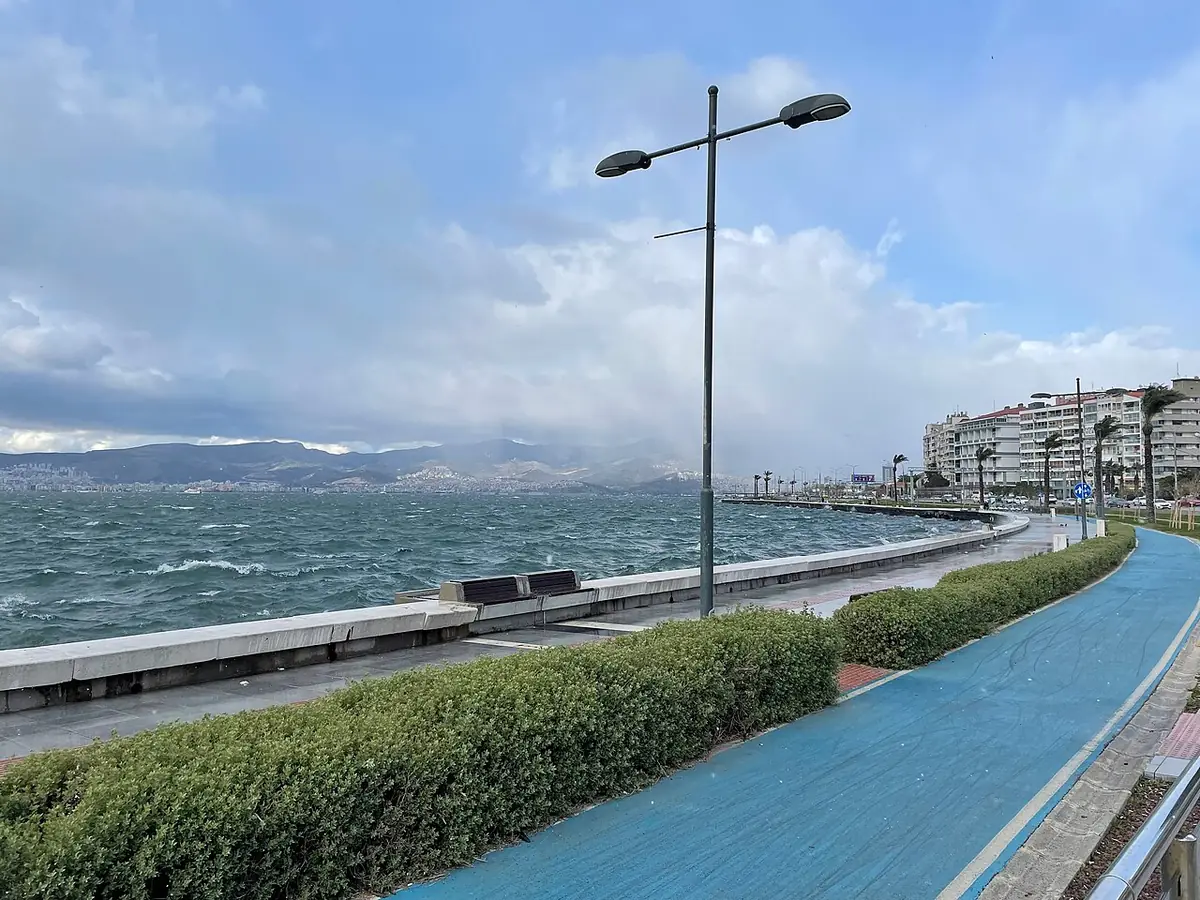 La promenade du Kordon le long du golfe d’İzmir