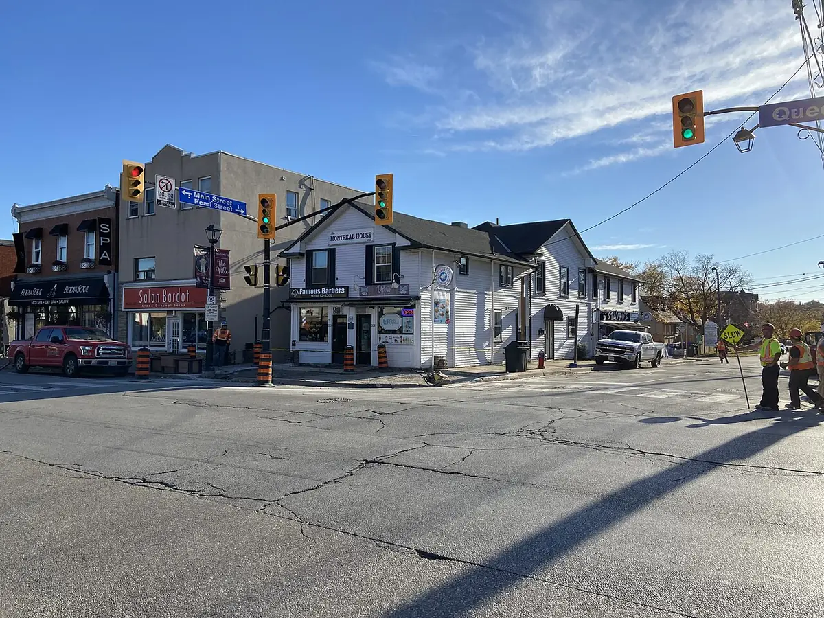 Un carrefour historique dans le quartier de Streetsville, à Mississauga
