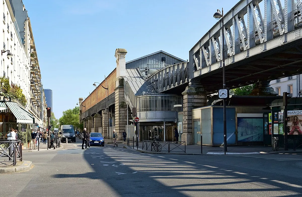 La station "La Motte-Piquet-Grenelle" et le boulevard de Grenelle