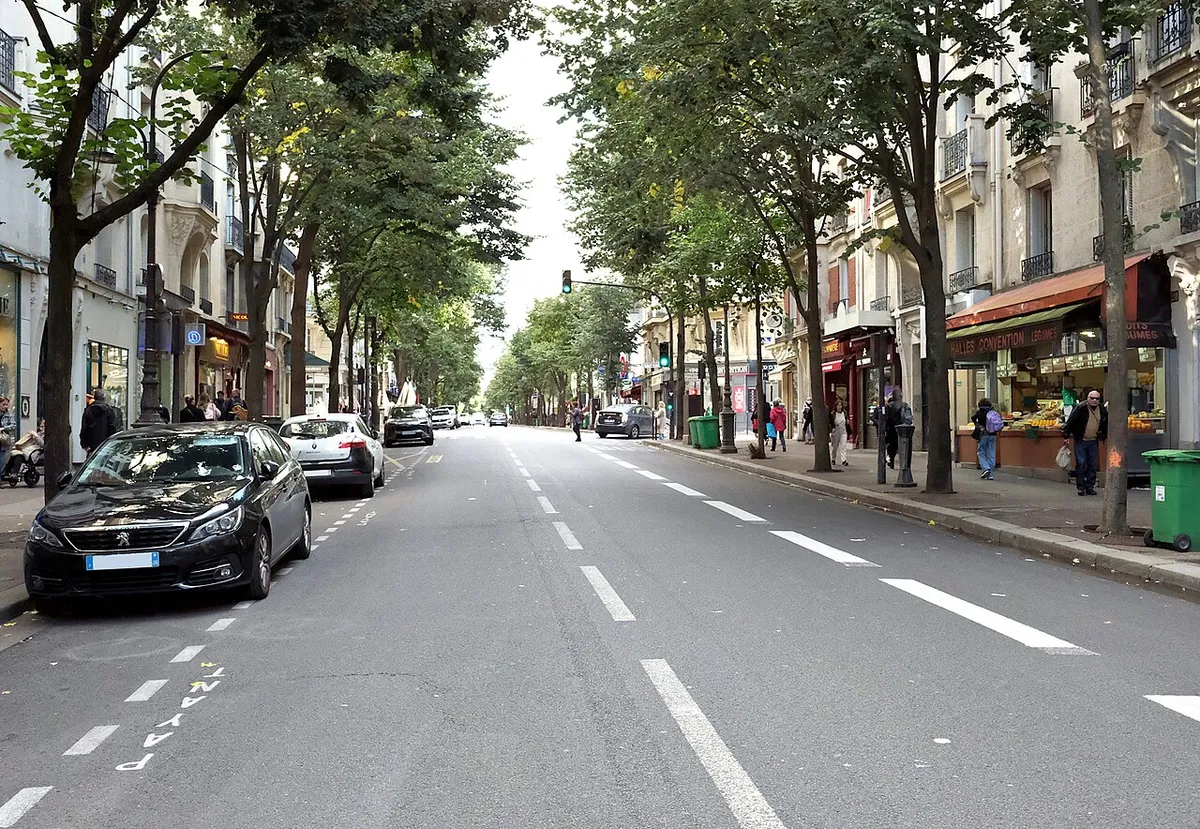 La rue de la Convention, Paris 15e