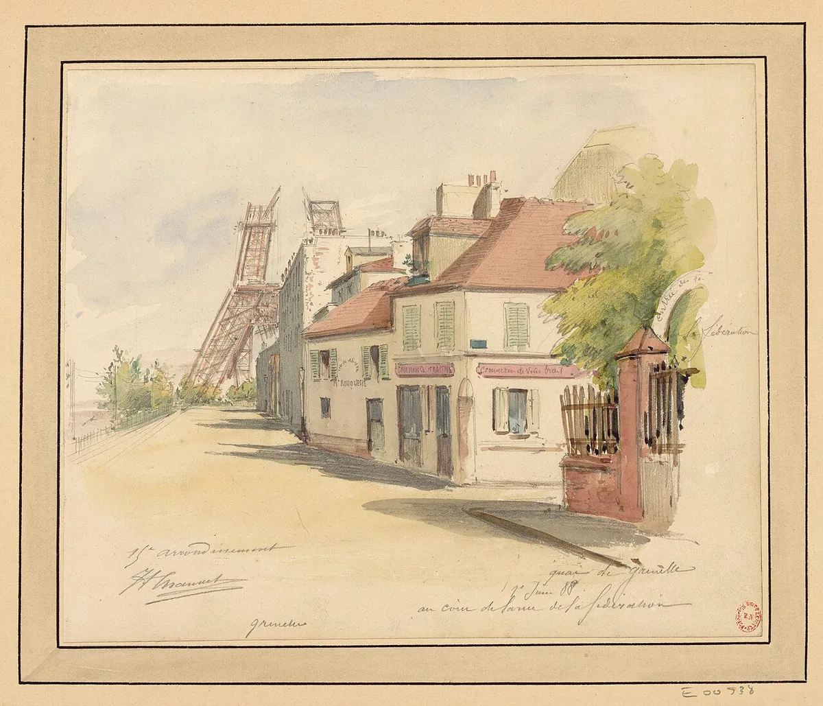 Sujet : Paris (France) -- Arrondissement (15e) Paysages urbains -- 19e siècle Langue : français