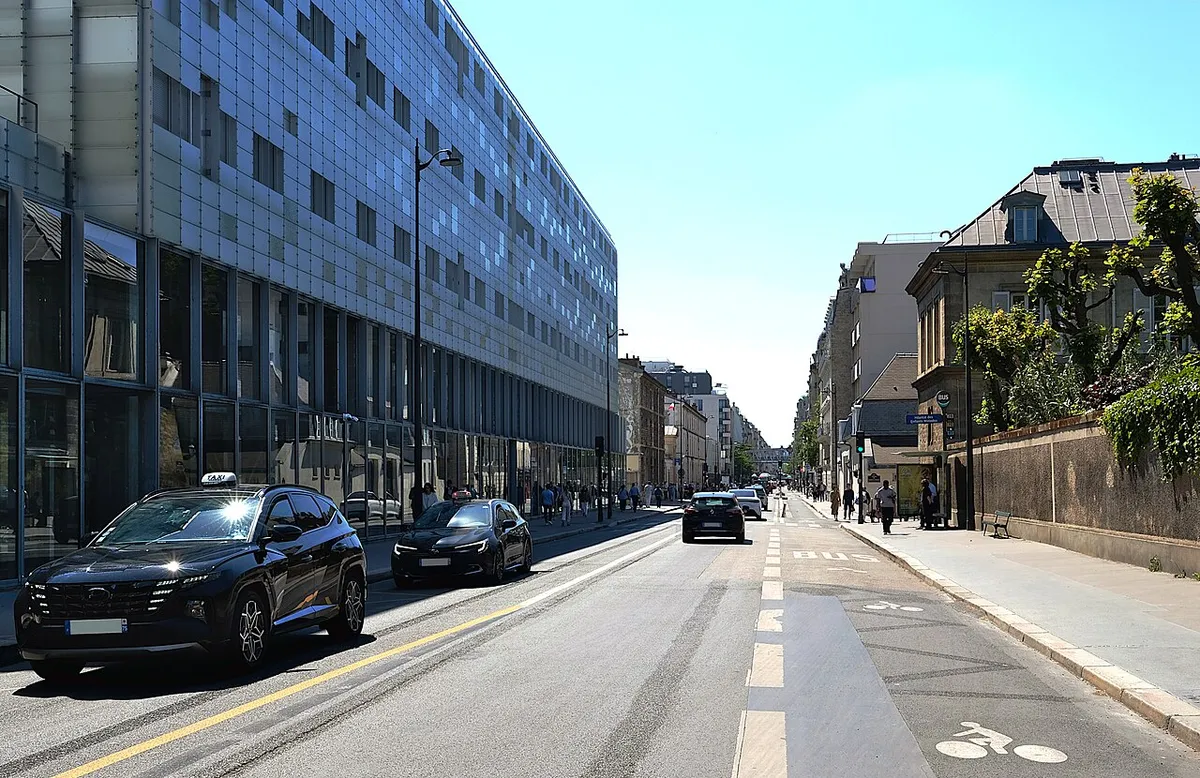 Rue de Sèvres (en direction du boulevard Pasteur) - Paris 6e 7e et 15e.