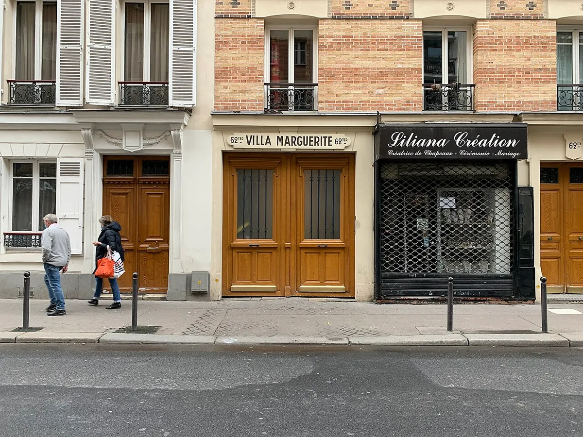 Villa Marguerite, rue des Entrepreneurs, Paris.