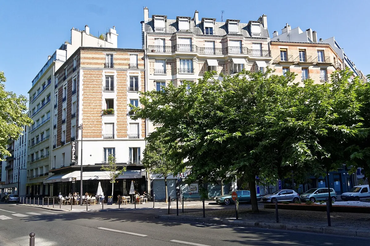 Place Jacques Marette and Rue des Morillons, Paris, France.