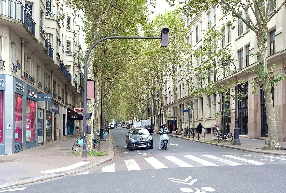Rue Paul-Barruel (vue depuis la rue de Vaugirard)